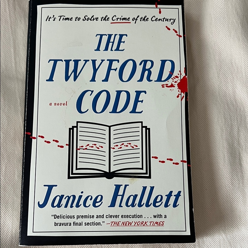 The Twyford Code by Janice Hallett - White & Blue Paperback Novel